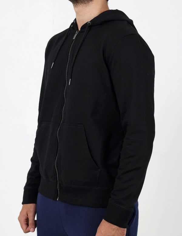 Men&#39;s Plain Fleece Zipper Hoodie