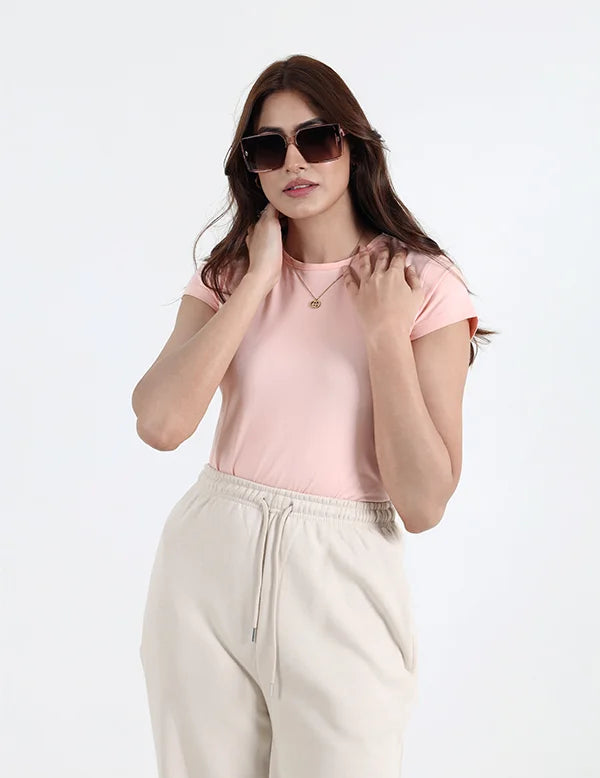 Comfortable Wide-Leg Trousers color-Beige