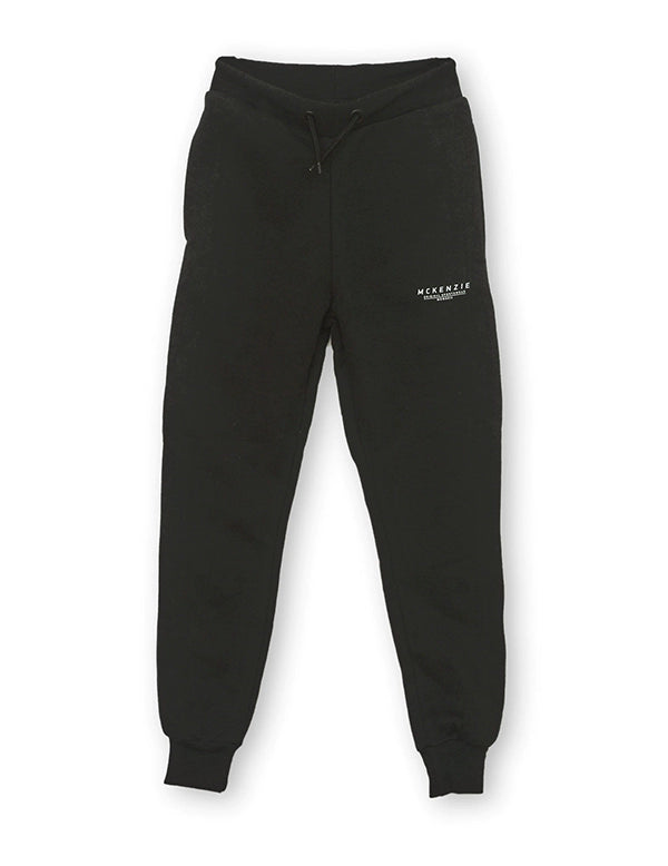 MCKENZIE Mens Graphic Tracksuit Trousers - Black