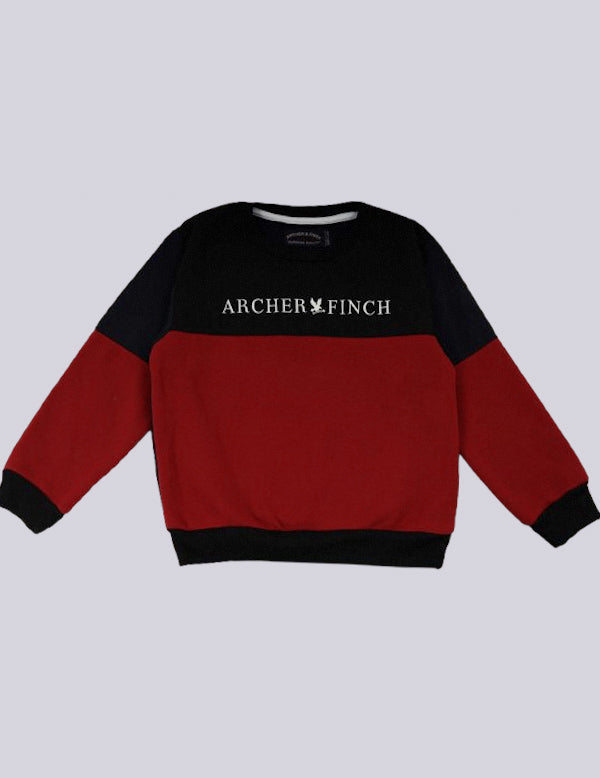 Archer &amp; Finch Kid&#39;s Panel Design Logo Printed Sweat Shirt